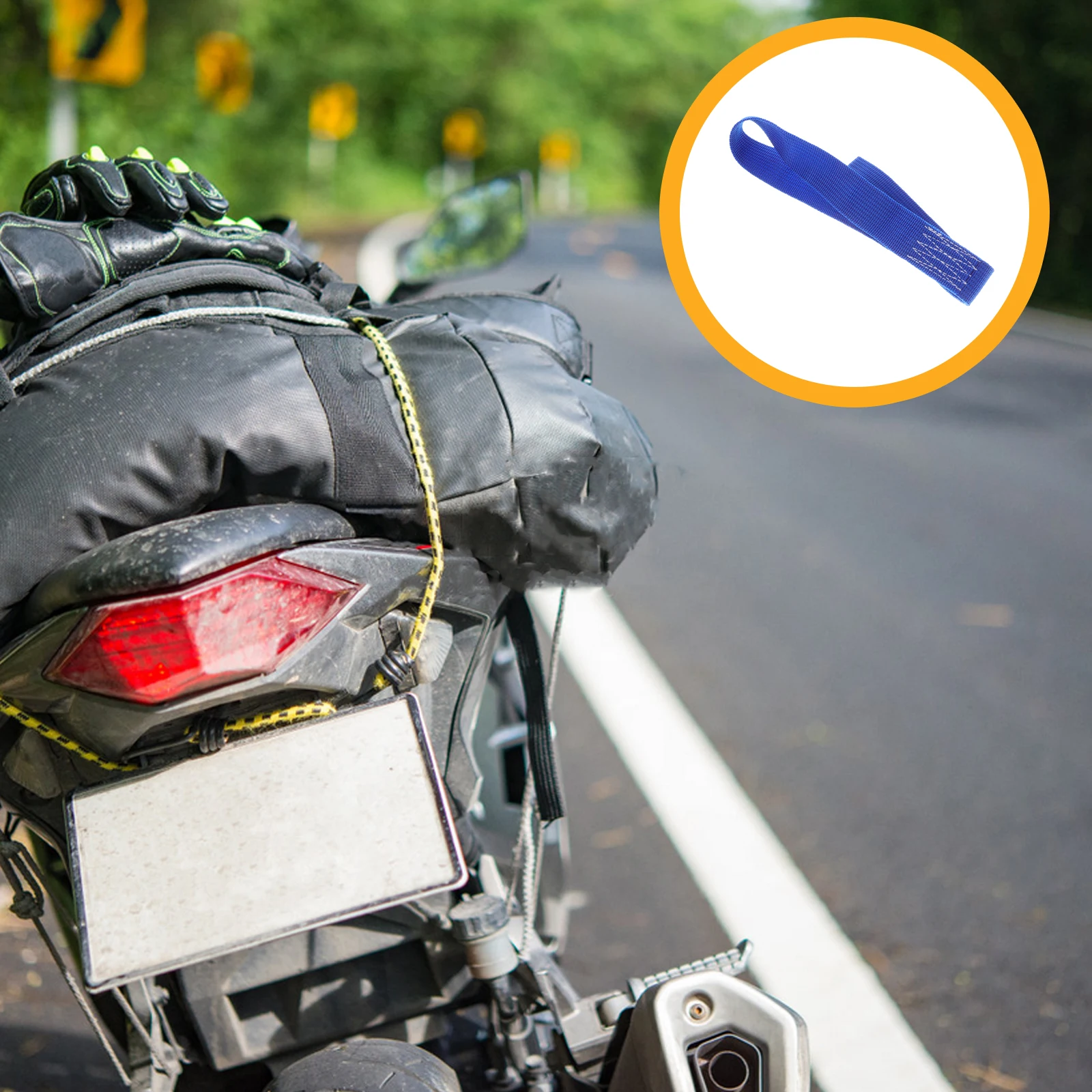 

Heavy Duty Motorcycle Hook Bike Rack Tie Down Straps Loop Fastening Wear Resistant Nylon Adjustable Securing Strap For Transport