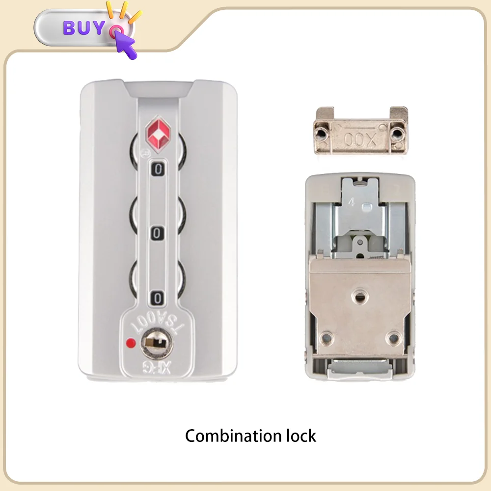 

Stylish luggage accessories Aluminum box lock accessories TSA fixed lock style complete source factory skid proof drill proof