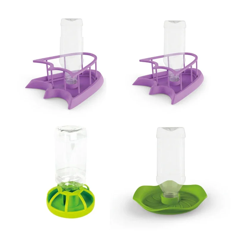 

Water Feeders Waterer Tortoises Dispenser Bottle Feeding Dish for Lizards Turtle- Reptile Waterer Feeding Accessories