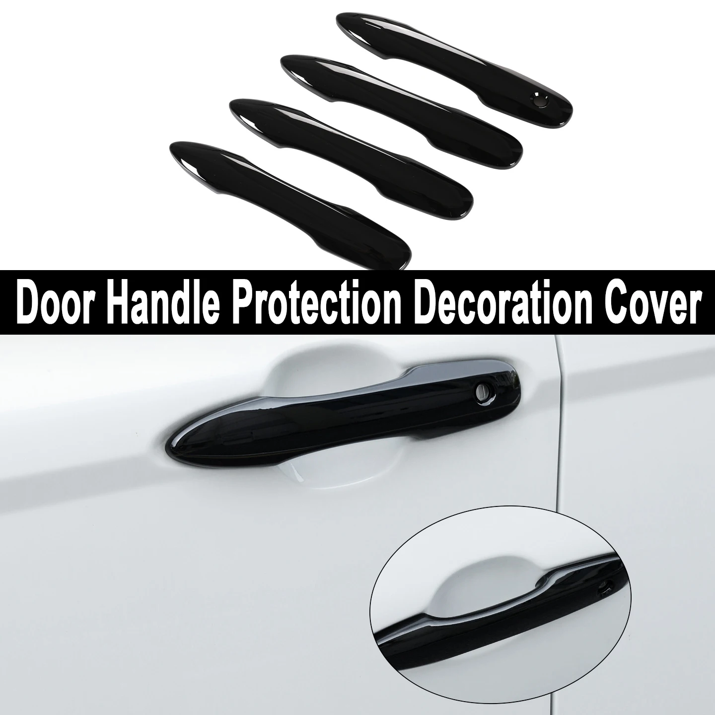 Door Handle Protection Decoration Cover for Toyota Series for Camry Corolla RAV4 Car Exterior Door Handles Modified Accessories