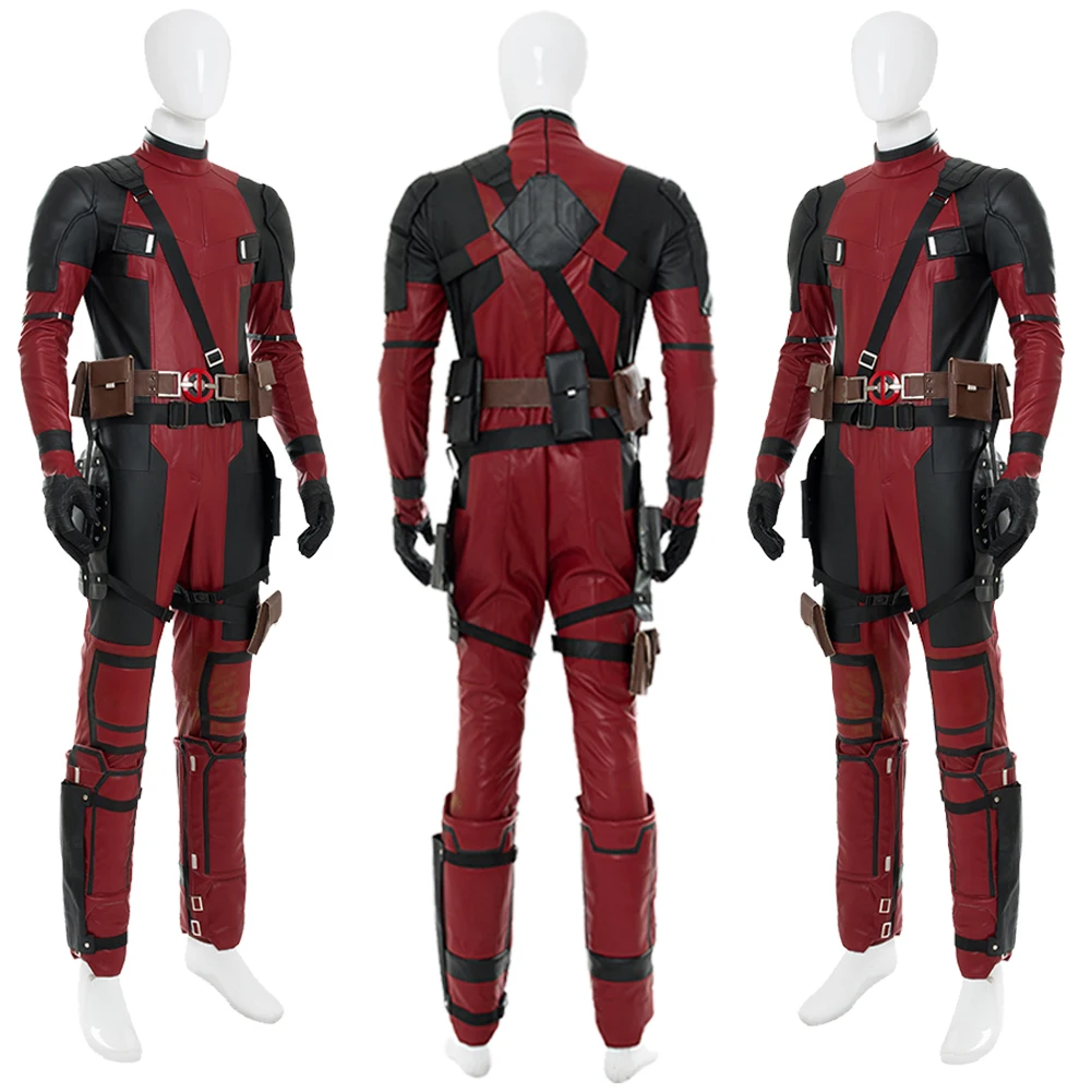 Fantasia super-herói disfarce Cosplay fantasia para meninos, Dead Pool, fantasia roupas para homens adultos, Halloween Roleplay, fantasia terno, luvas