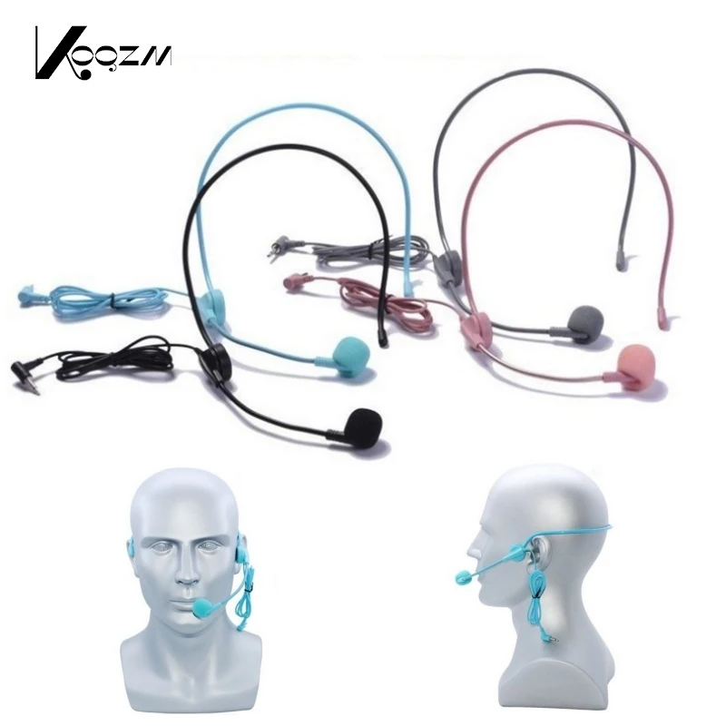 1PC Wired 3.5mm Plug Guide Lecture Speech Headset Mic For Teaching Meeting Portable Head-mounted Headset Microphone