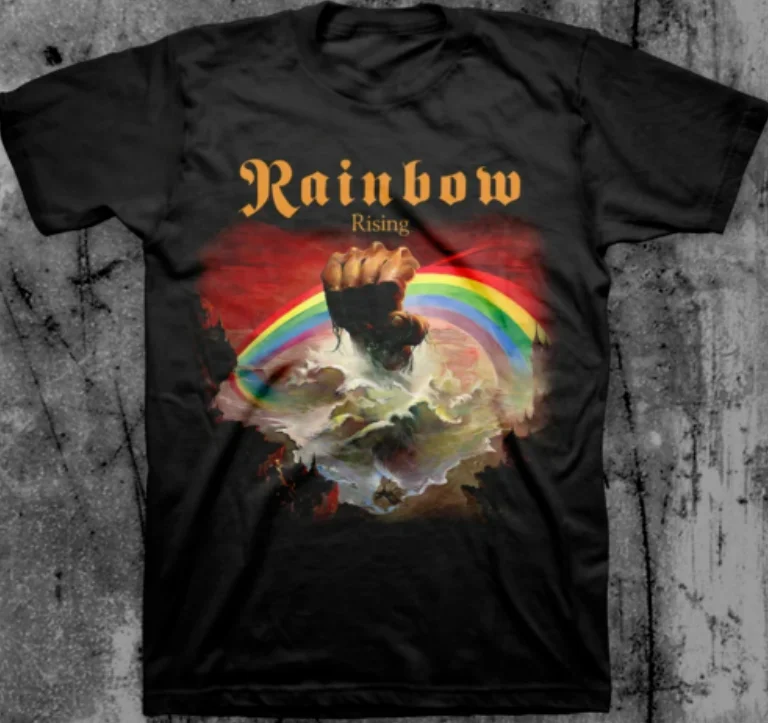 RITCHIE BLACKMORE shirt, rainbow t shirt.!!! printing// cotton, new Halloween