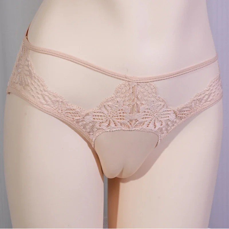 

Мужские трусики с верблюжьим носком для геев, нижнее белье Sissy, мужские стринги, корректирующие трусы, кружевные эластичные выпуклые трусы