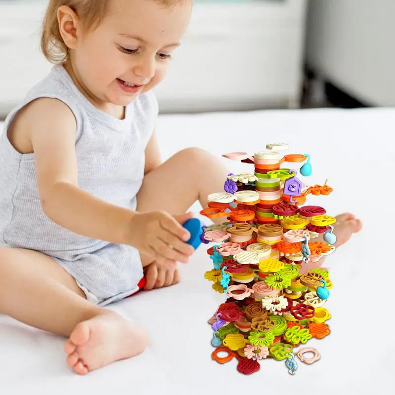 ซ้อนของเล่นต้นไม้ Stacked Building Block ของเล่น Balancing Stacking Blocks Balance เกมสร้างของเล่นสําหรับเด็กอายุมากกว่า 3 ปี