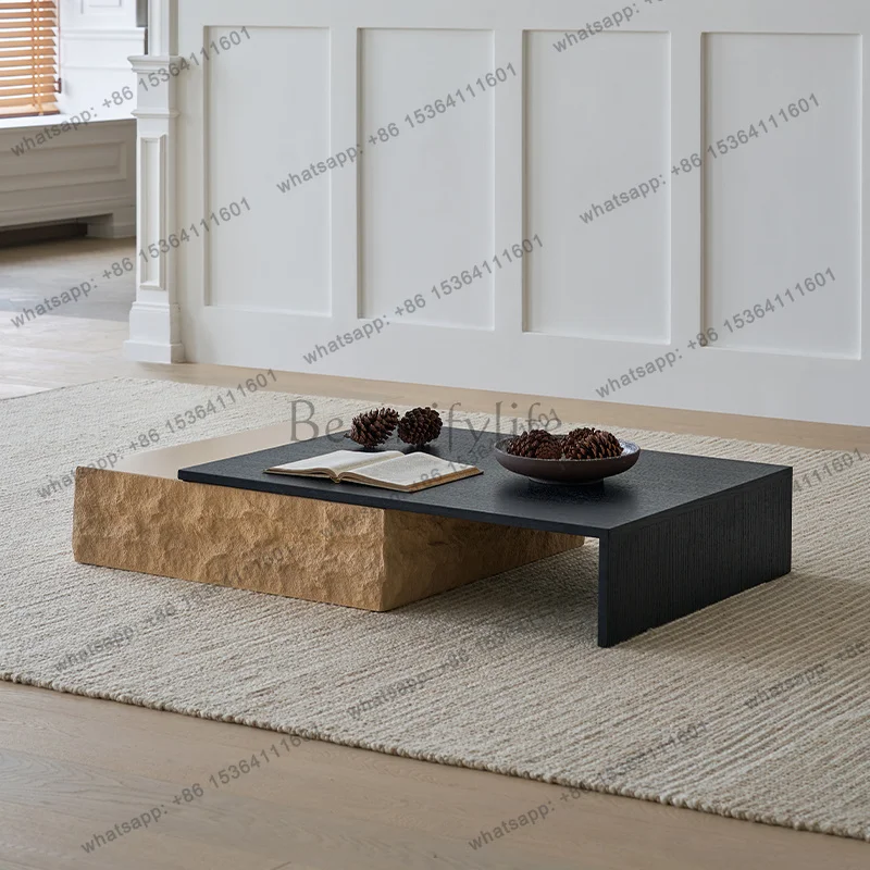 XXGlass Living Room Coffee Table Luxury Design Wood Slim Stacking Nordic Tables Square Premium Italian Stolik Kawowy Furniture
