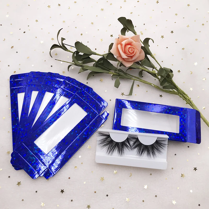 50 unids/lote caja de embalaje de pestañas vacía caja de pestañas de papel suave logotipo de etiqueta privada personalizado sin bandeja