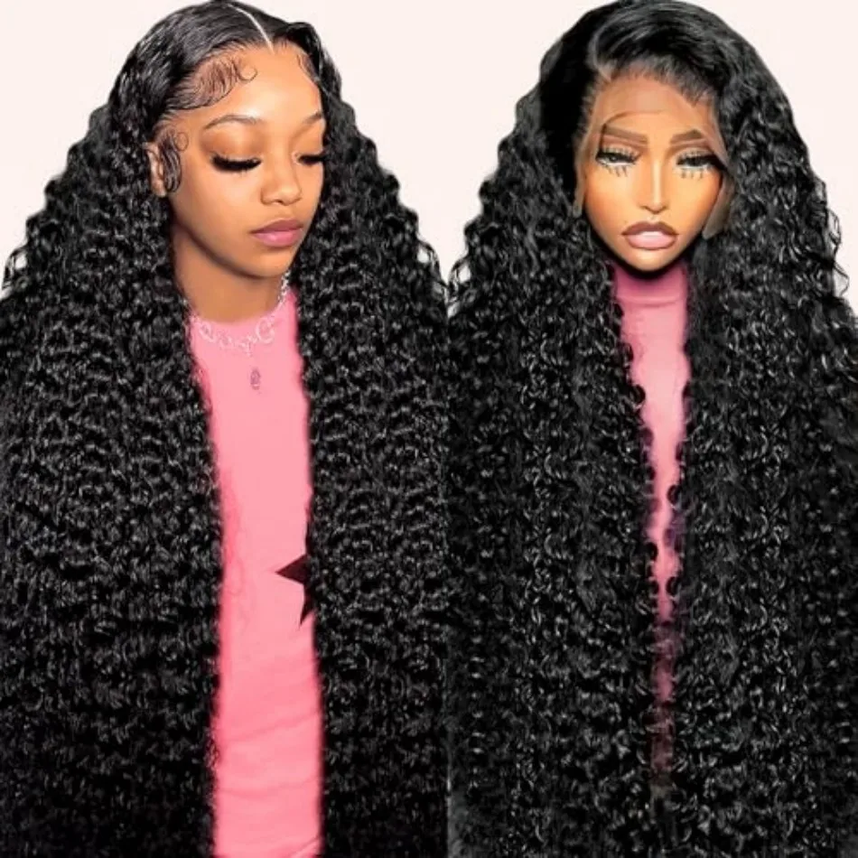 

250 Density Deep Wave Brazilian Lace Front Wig 13x6 13x4 Hd Transparent Lace Frontal Wig Curly 100% Human Hair Wigs For Women