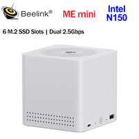 2025 Beelink ME Mini Intel Twin Lake N150 LPDDR5 4800MHz 12GB RAM 2T SSD WiFi6 4K Dual 2.5 Lan Mini PC Computer VS Bmax b4 Plus