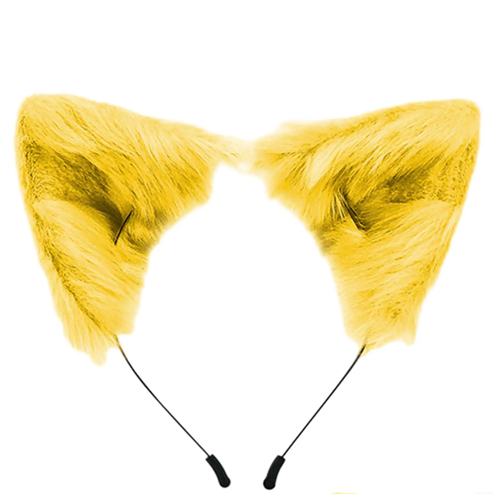 Conjunto de orelhas e cauda de pele sintética, fantasia de halloween para adultos e crianças, cerimônia de formatura, boate, decoração de festa