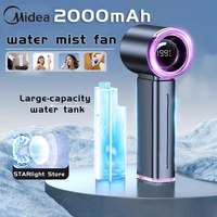 MIdea Misting Fan 3500mah Handheld Electric Hand Ice Wind At 199 Gear Nano Cold Mist Cooling Fan USB Rechargeable New