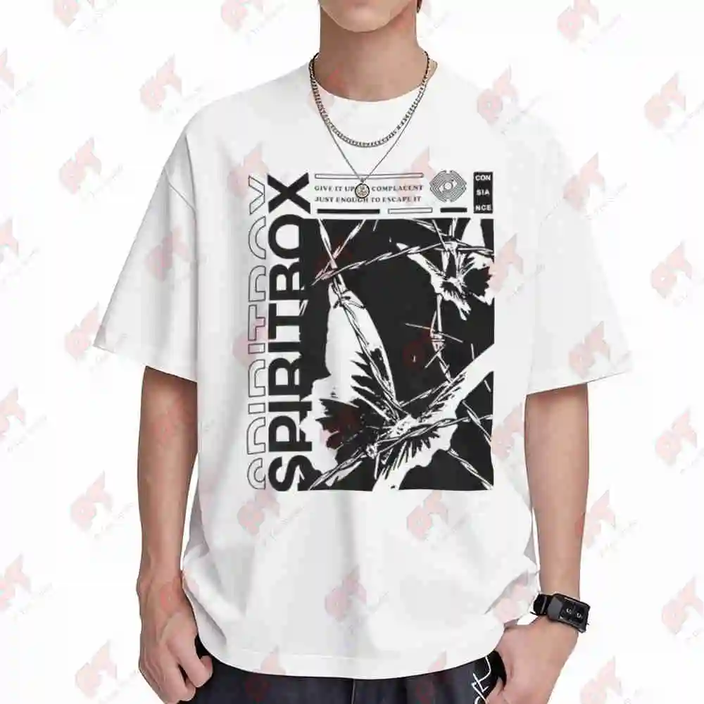 Spiritbox Eternal Blue Album Short Sleeve Tee 100% Cotton T-Shirt
