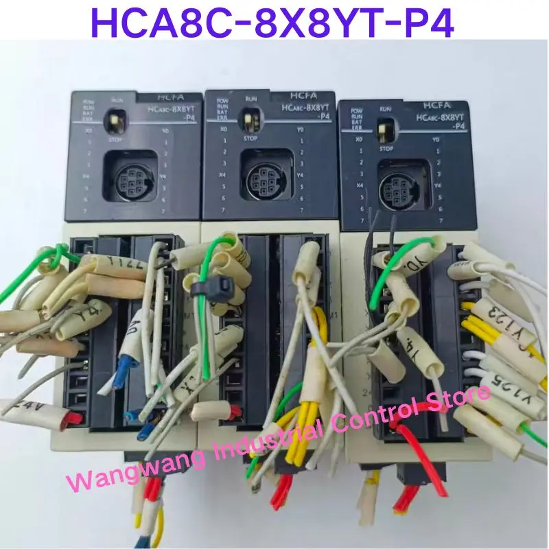 Second-hand test OK , HCA8C-8X8YT-P4 PLC module
