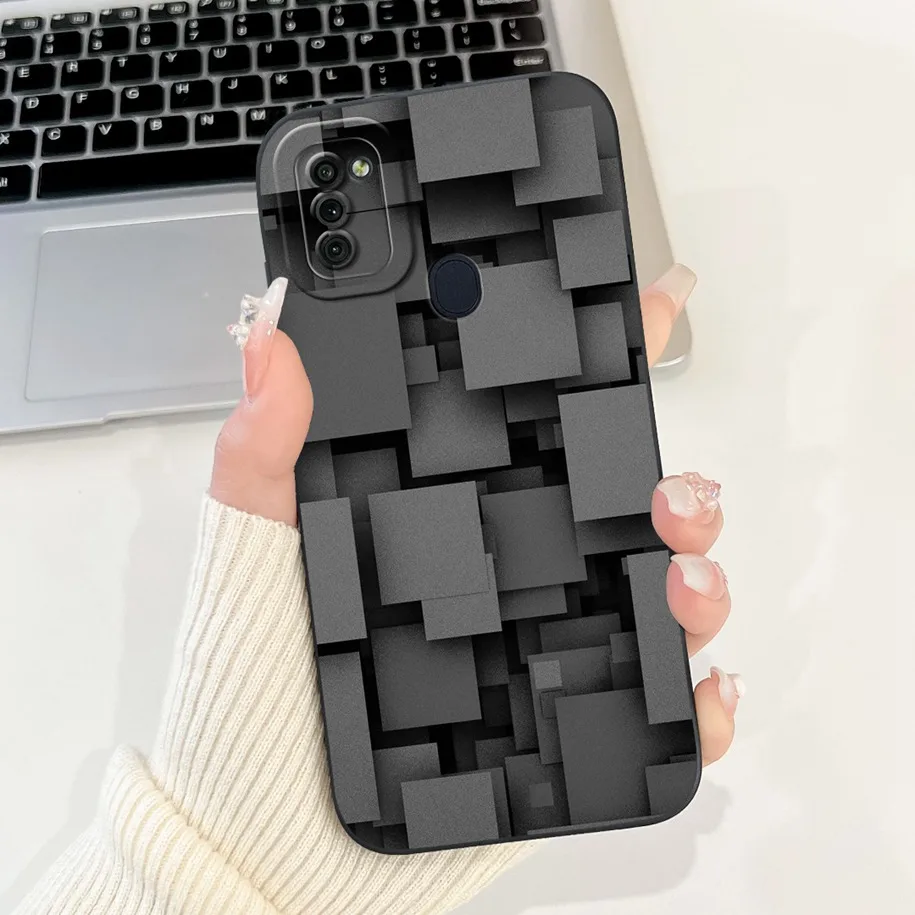 For Samsung Galaxy A11 Case SM-A115F Fashion Flower Square Silicone Soft Back Cover on Samsung A11 M11 GalaxyA11 Funda A 11 Capa image 5