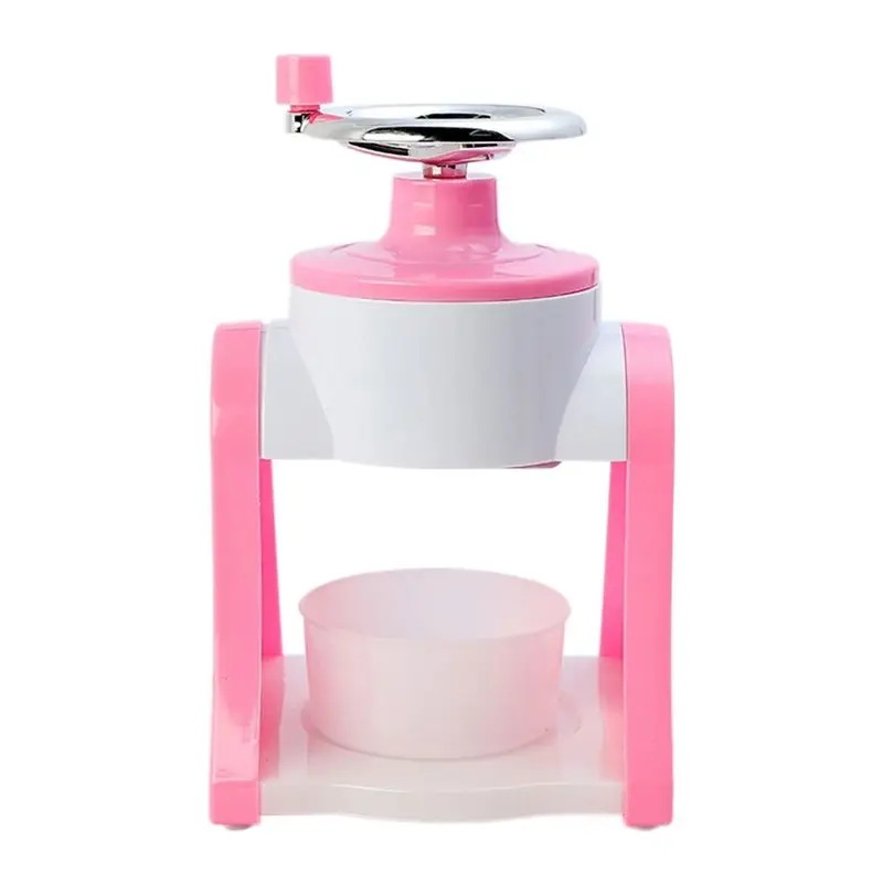 GTBL Ice Shaver Manual Hand Crank Shaved Mini Portable Picnic Snow Cone Machine Smoothie Ice Machine Mini Ice Shaver