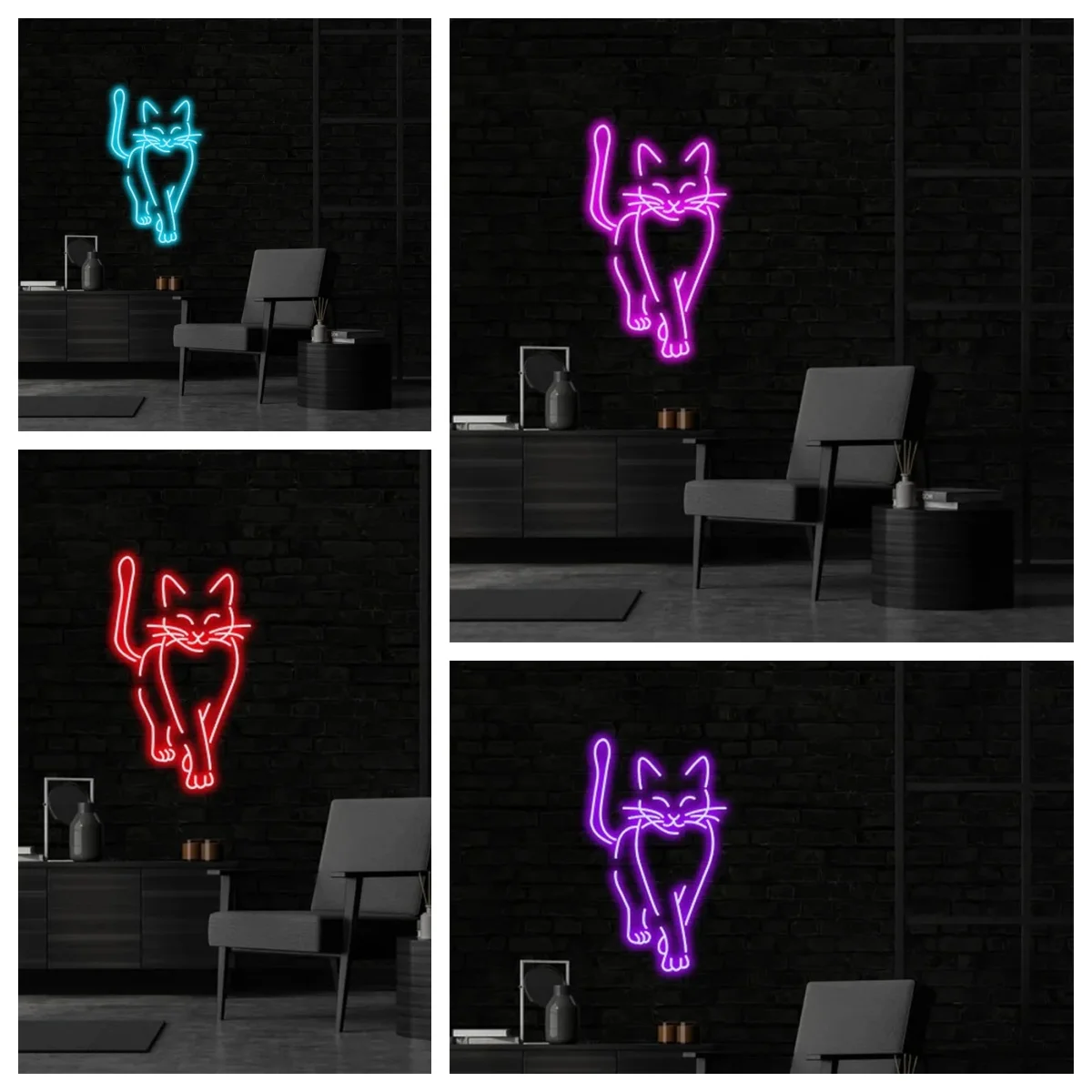 

Walking cat Neon sign Cat led neon sign Bedroom Decor,cat Lover Gifts, Cute Wall Custom Neon Decor, Cat Night Light