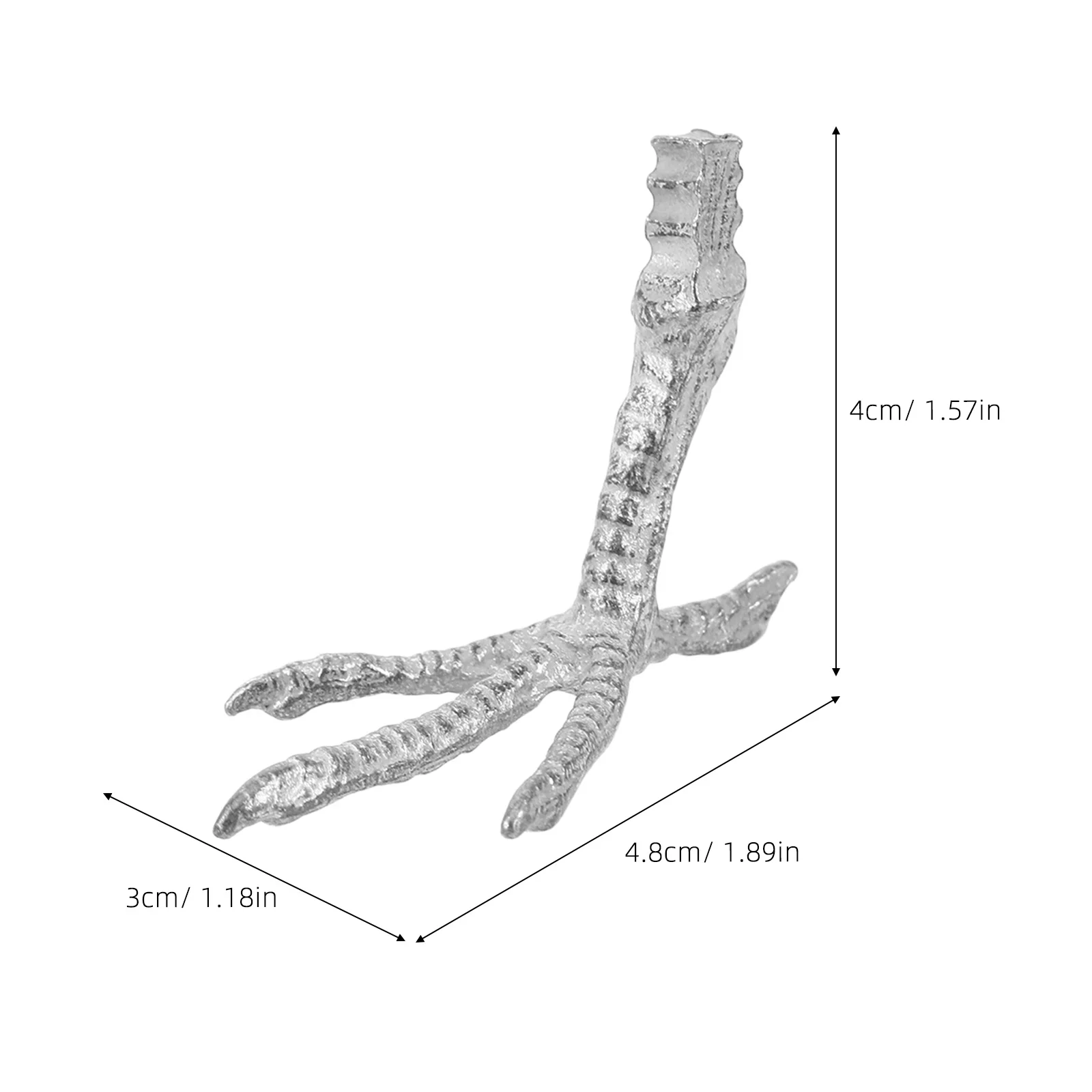 10pcs Bird Feet For Decoration Realistic Iron Parrot Claw Diy Craft Props Animal Foot Simulation Parrot Statue Ornament