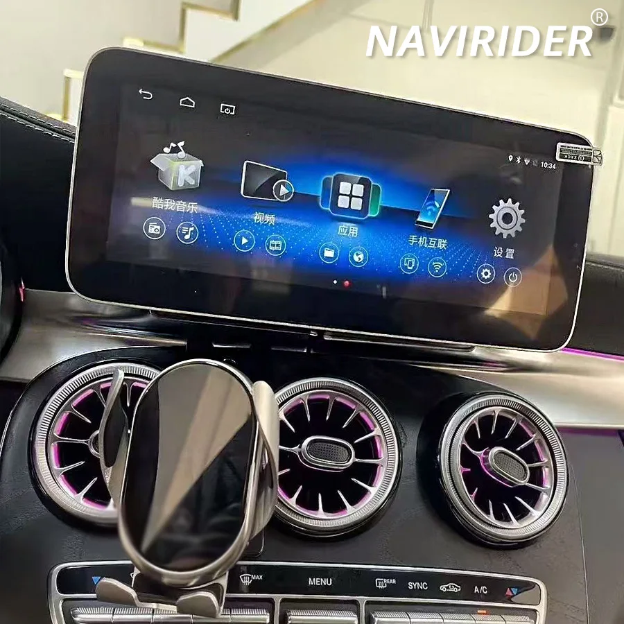 

Мультимедийный видеоплеер для Mercedes Benz C Class C200 GLC C180 C220 2019 Android15 Стерео Navi Carplay 12,8-дюймовый экран Автомобильное радио