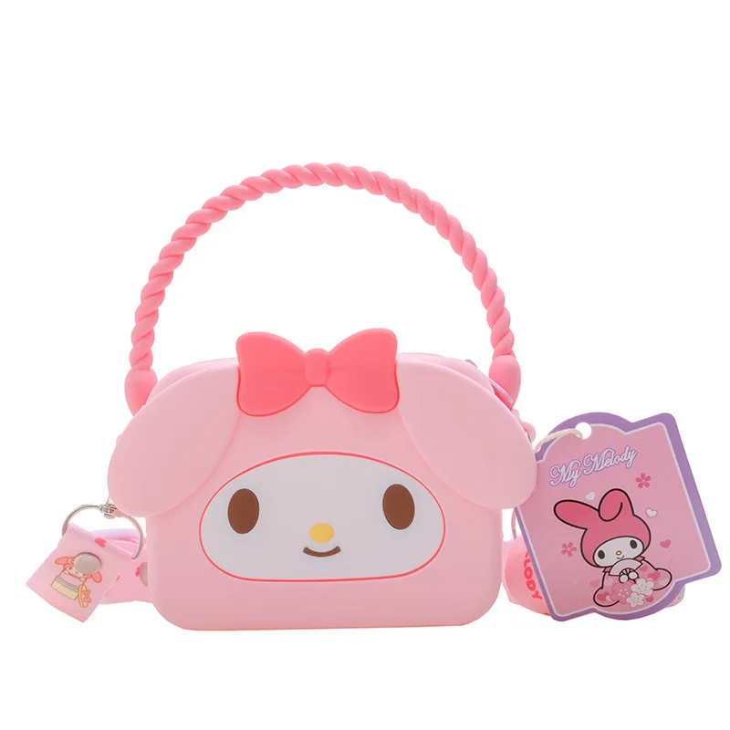 Genuine Sanrio Hello Kitty Kulomi Melody Cartoons Shoulder Bags 14x9x4.5cm Children Mini Handbag Coin Purse Girls Messenger Bag