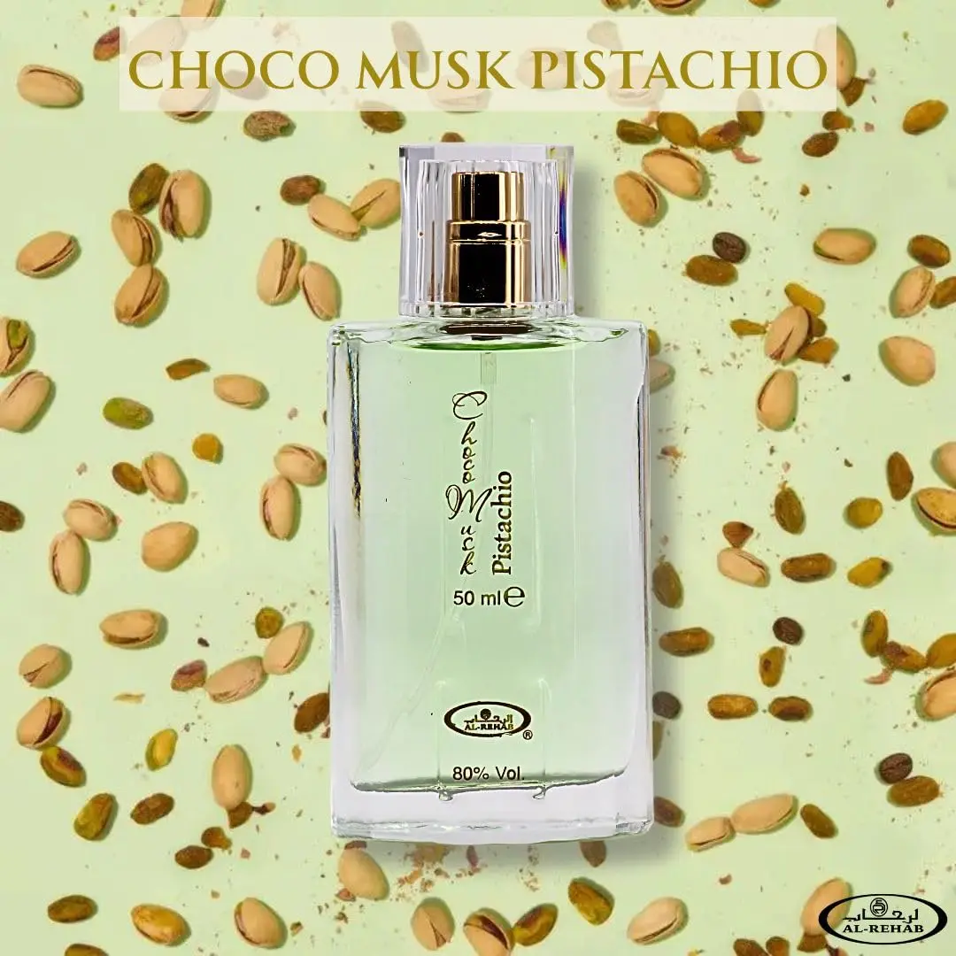 Choco Musk Pistachio Unisex Eau de Parfum 50ml/1.65oz – رائحة جوزي جورماند مع الفستق والشوكولاتة والفانيليا والكريمة الحلوة أ