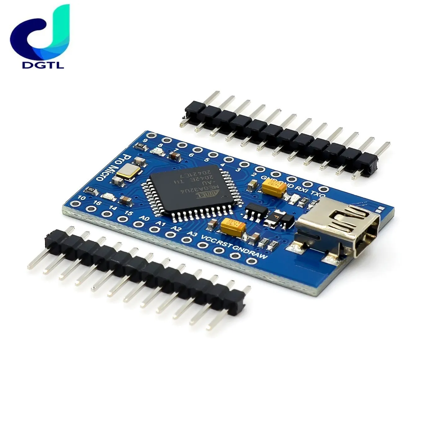 MICRO/MINI/TYPE-C USB Pro Micro for arduino ATmega32U4 5V/16MHz Module with 2 row pin header For Leonardo in stock best quality