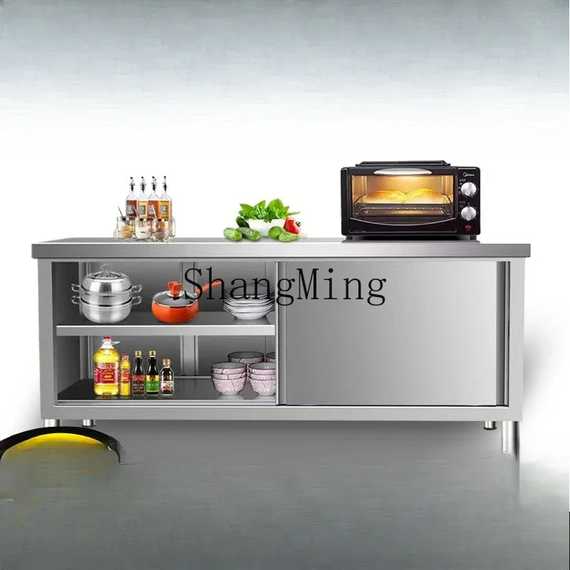 

FGstainless steel workbench kitchen cabinet commercial restaurant table home console