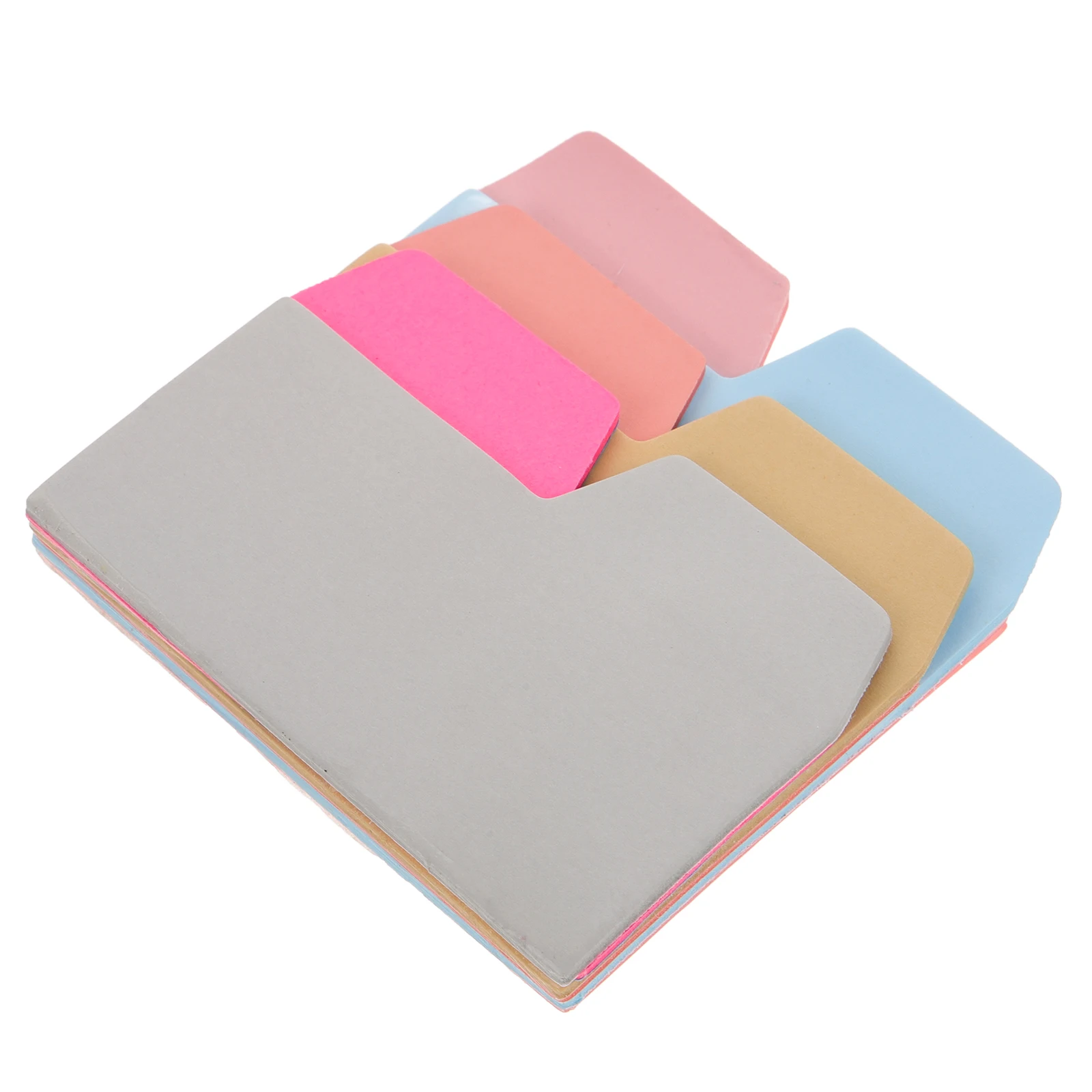 Index 6-Color Divider Memo Pads Reusable For School Office Home Notebook Planner Binder Laptop Diary