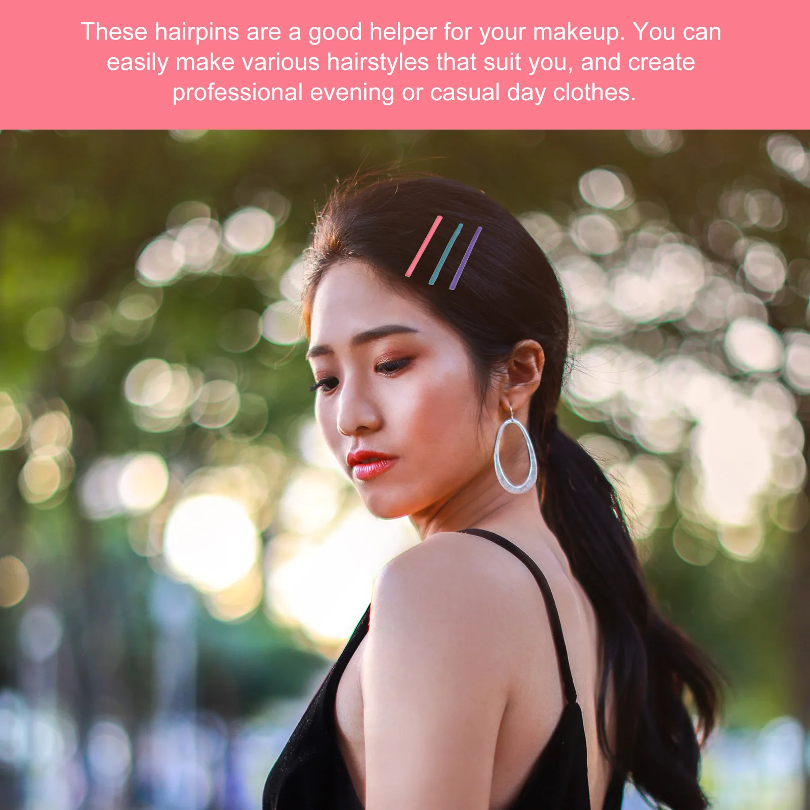 

48Pcs Hair Clips Colored Metal Hair Barrettes for Women Girls Candy Colors Styling Accessories Colored Hairpin