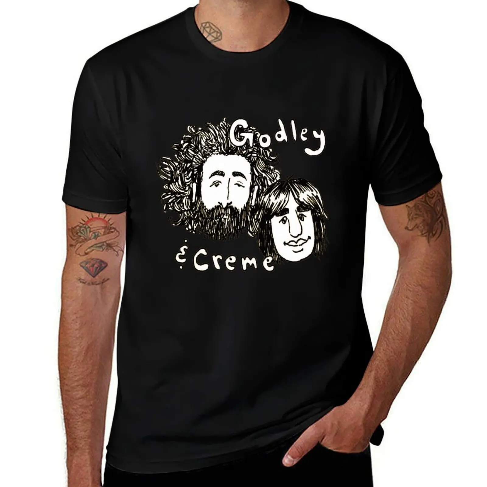 Godley & Creme T-Shirt Construction Work Tee Shirt T-Shirt