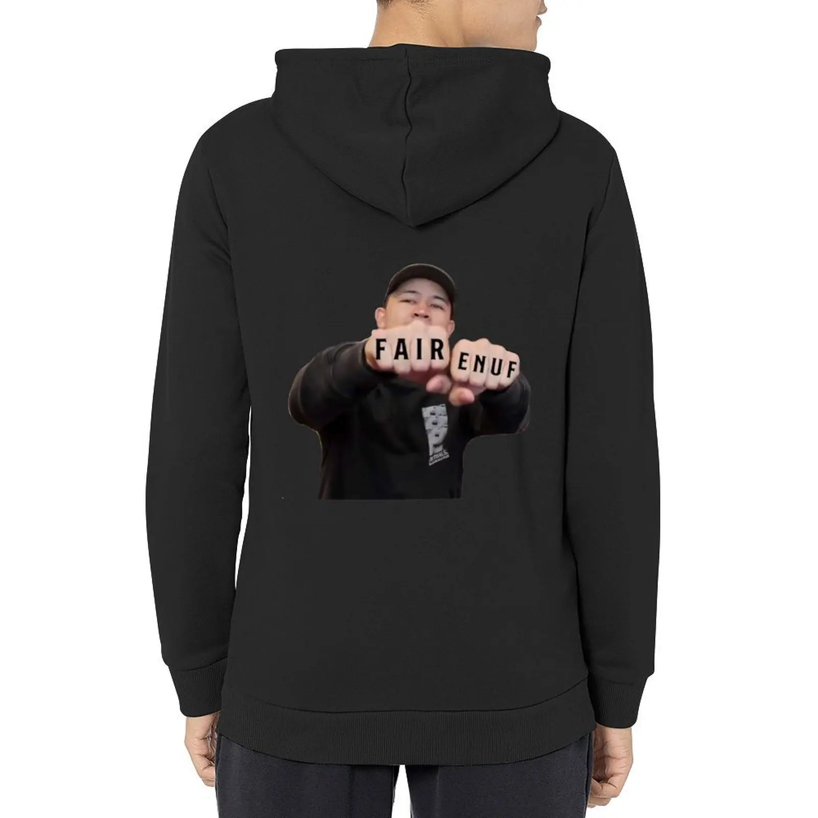 

Noel Miller - Fair Enuf Hoodie korean autumn clothes korean style clothes hooded shirt korean clothes graphic hoodies