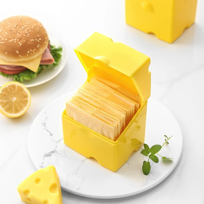 Контейнер для хранения продуктов в холодильнике, милый откидной Чехол, контейнер для хранения сыра