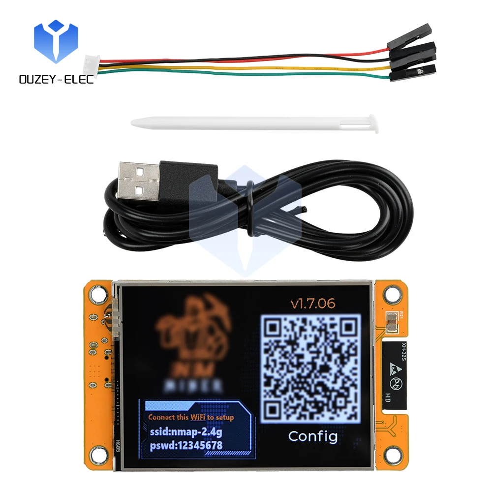 

ESP32-D0WD-V3 WiFi Bluetooth Development Board DIY Small Game Kit 1060KH/s Arithmetic Onboard 2.8-inch Touch Screen Demo Board