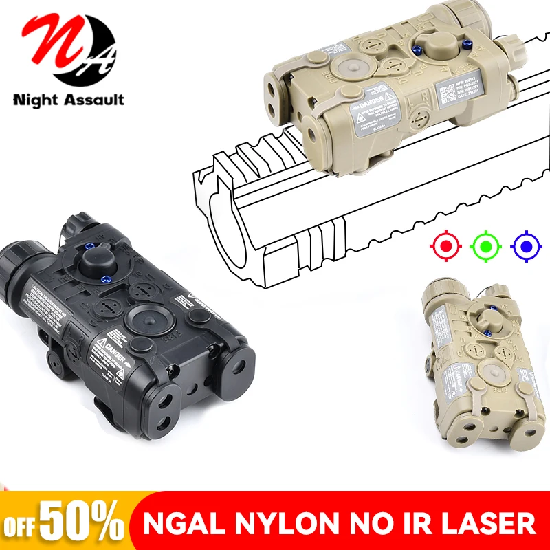 

Tactical Red Green Blue Dot Laser Indicator NGAL L3 PEQ Fit 20mm Picatinny Rail White Light Flashlight Strobe Hunting airsoft