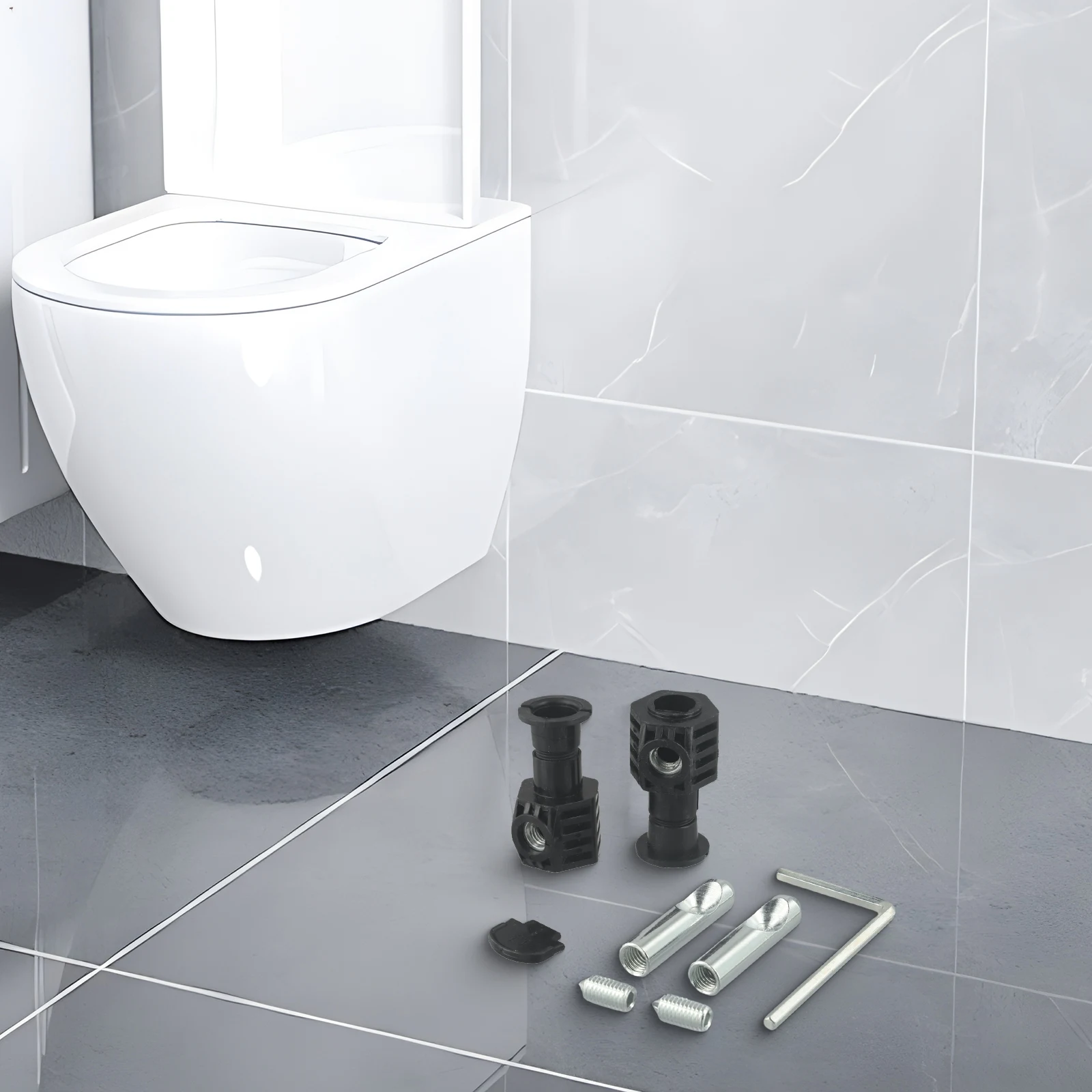 

Brand New Fixing Kit For Wall Hung Toilet Kits Plastic Stainless Steel Toilet Zink Plated 1 Pair Bidet Attachments