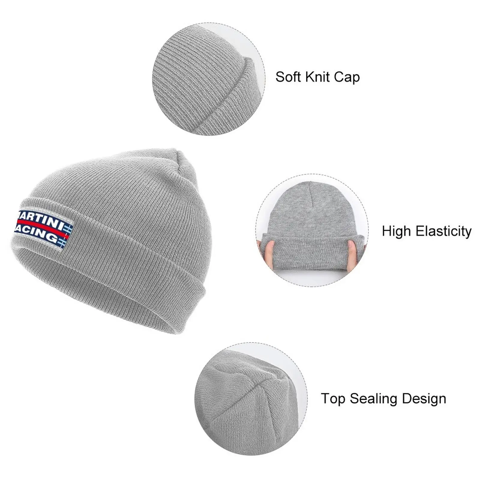 Martini Racing Knitted Hat Hat Beach Sports Caps Snapback Cap Golf Cap Men Golf Wear Women\'s