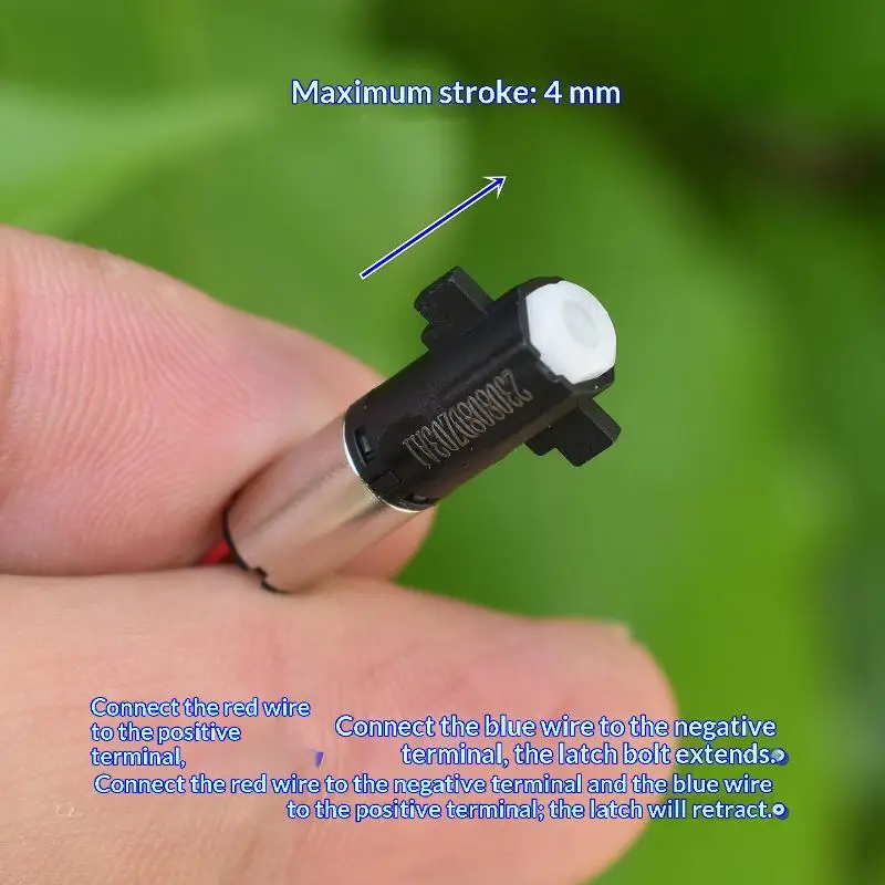 Stroke 4mm Tiny Linear Actuator DC 1.5V-3.7V 3V Mini 6mm Coreless Planetary Gear Motor 500g/f Thrust For Fingerprint Lock