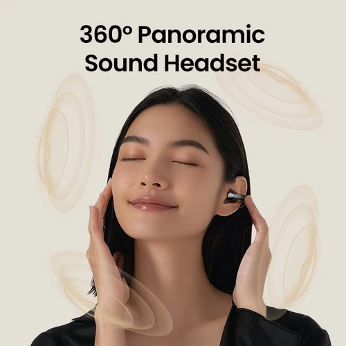 Imagen 2 del producto UGREEN Auriculares inalámbricos con clip de oreja abierta Auriculares deportivos Bluetooth Auriculares con micrófono con ganchos para la oreja y gancho para la oreja