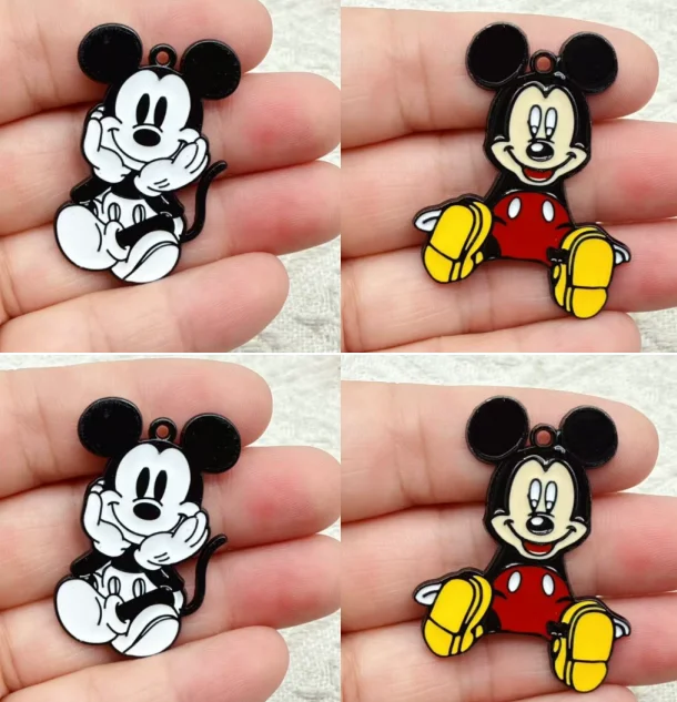 

Lot 10 Pcs mickey Pendants Charms Jewelry Making Earrings Pendants Necklaces Bracelets DIY Accessories gift