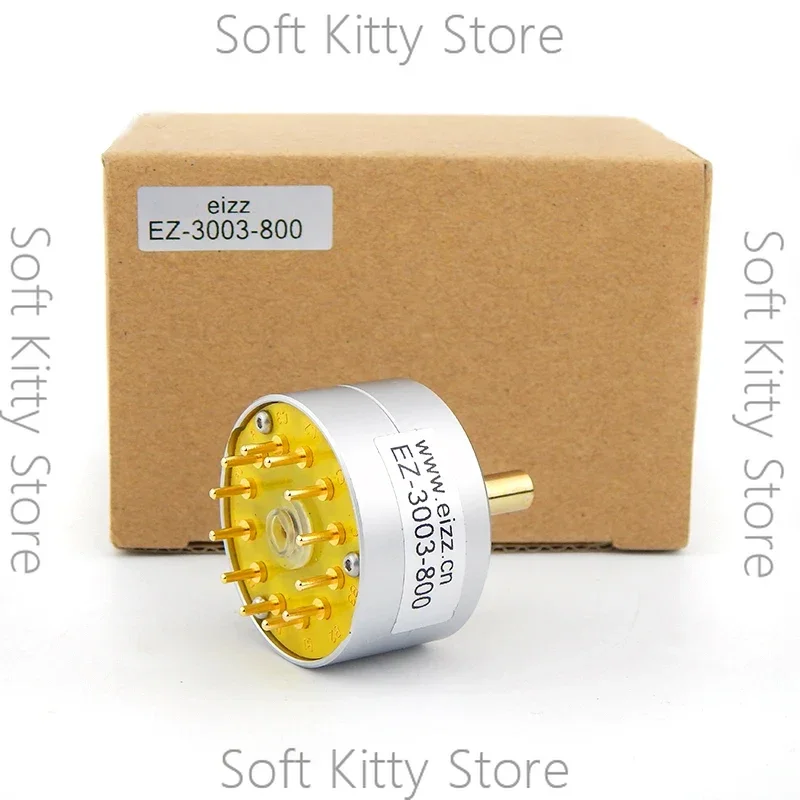 HIFI Audio Amplifiers Switch EIZZ 3 Positions 4 Poles Signal Source Selector Rotary Signal Selection Input Adjust Switchs