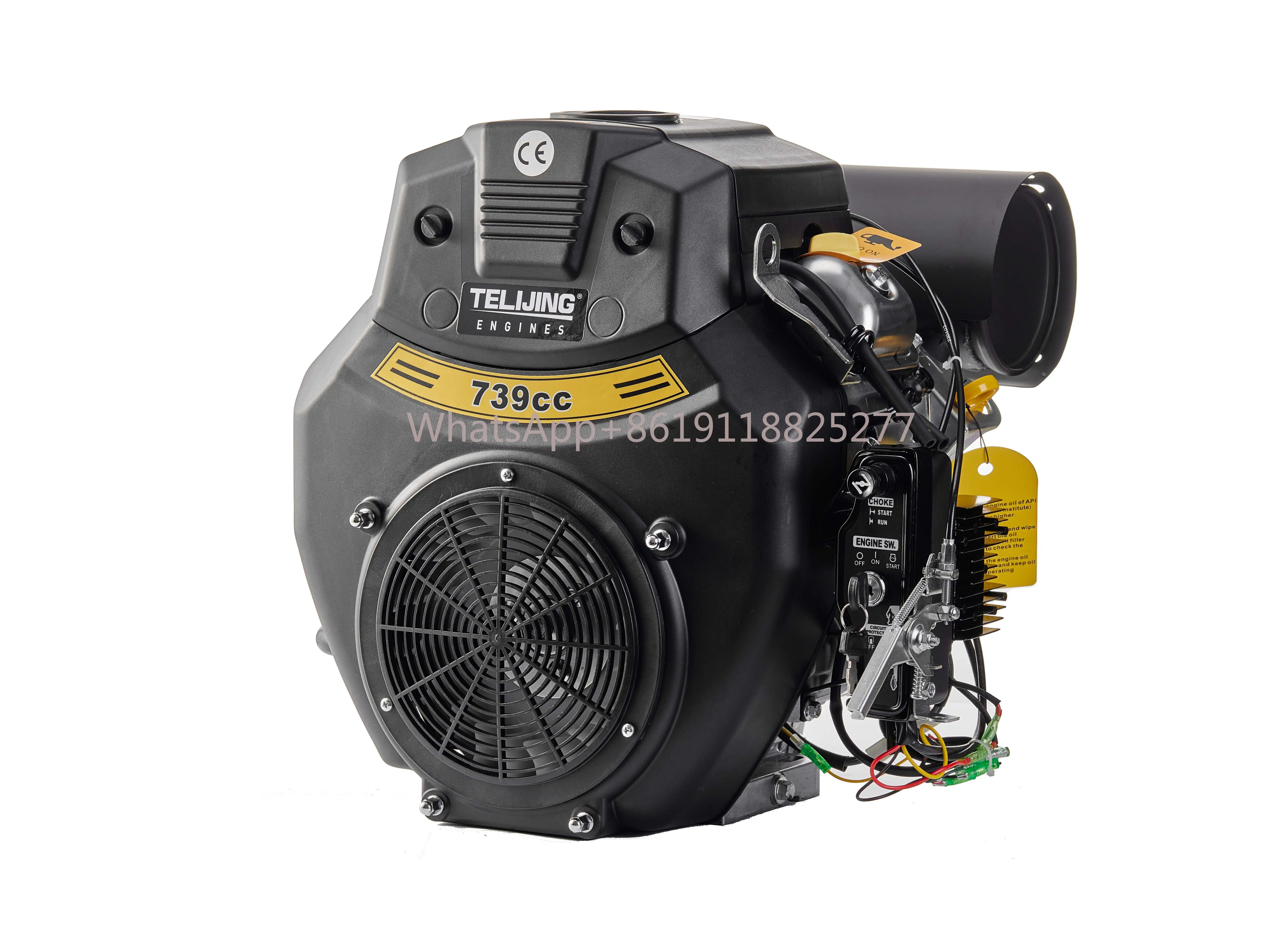 Gasoline Engines 744cc 2 Cylinder Gasoline Engine Forced Cooling OHV Portable Jet Rato 740 OEM Factory  Chinese TLJ 740