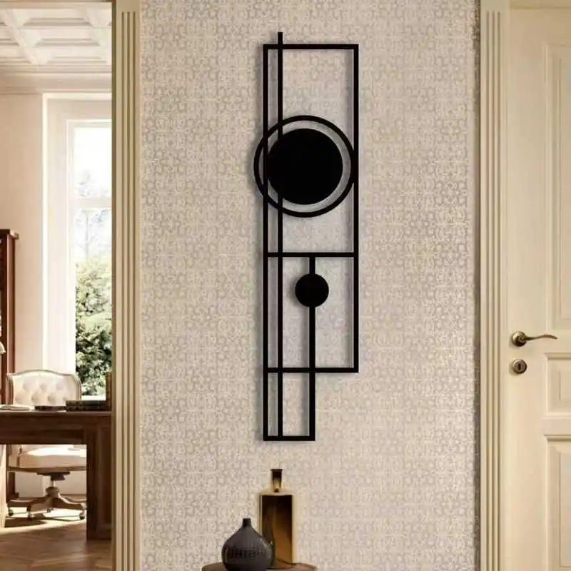 CIFBUY Iron Wall Art Geometric Shadow Light Metal Sculpture Hanging Plaque Rustproof Home Bedroom Living Room Decor