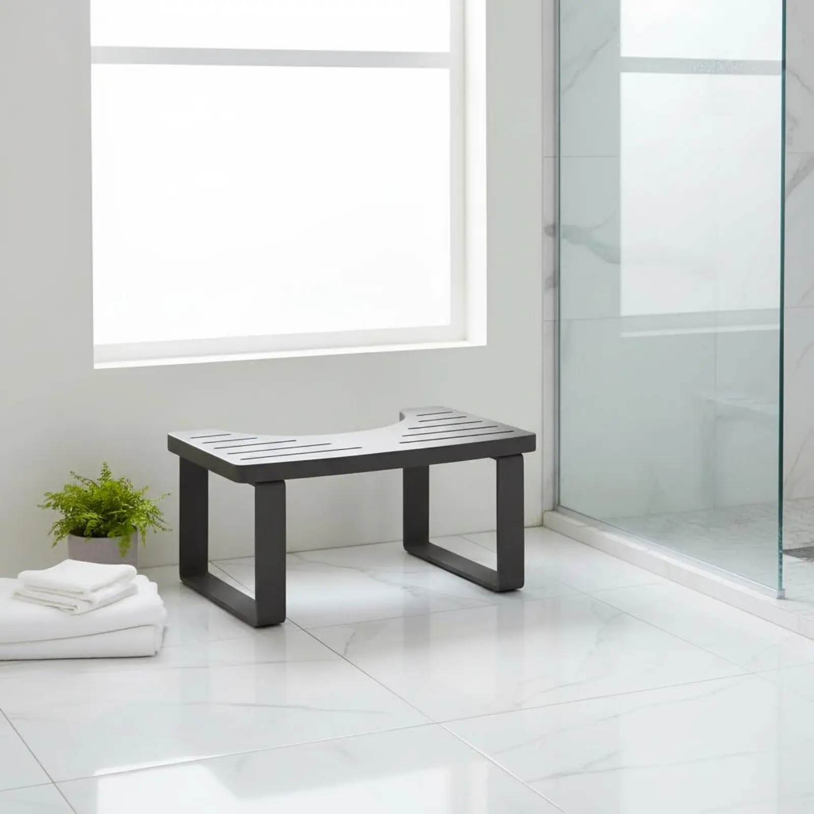 

Bamboo Toilet Stool Anti-Slip Toilet Footrest Bathroom Squatting Stool Versatile Footstool Waterproof for Entryway, Kitchen