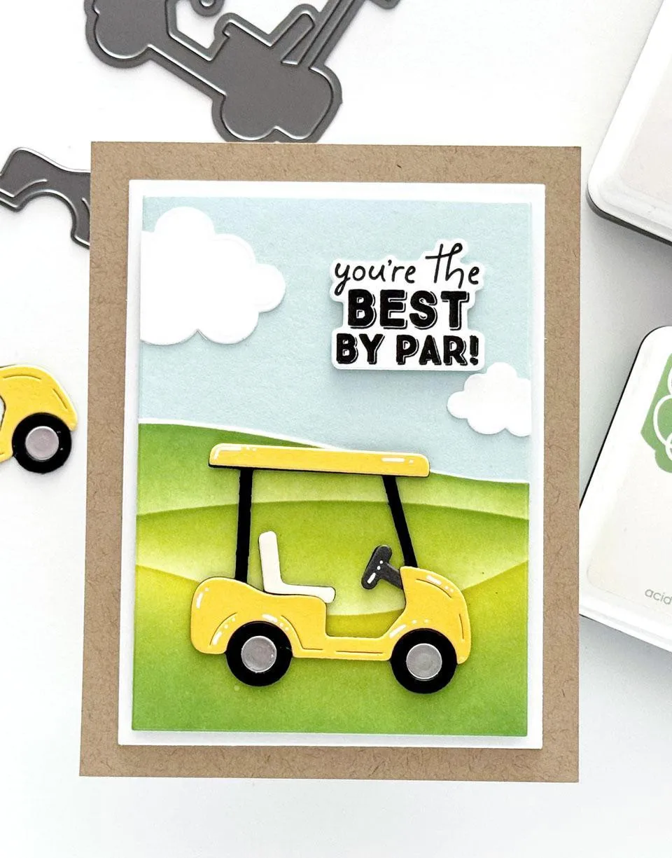 Golf Cart Die Set Metal Craft Cutting Dies Diy Scrapbook Paper Diary Decoration Card Handmade Embossing New Product for 2026