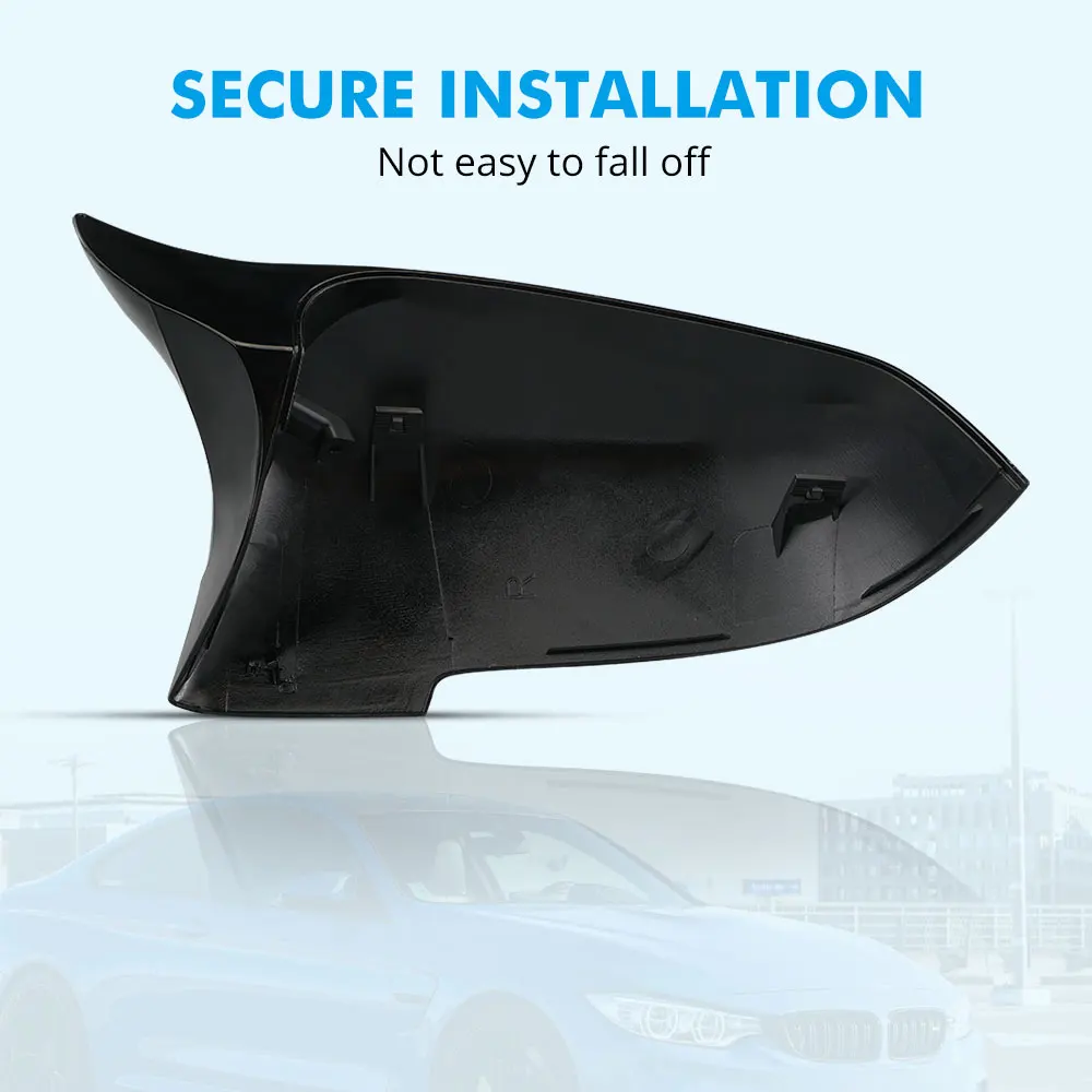 M-Style Gloss Black Mirror Caps Fit For BMW 5 Serises F10 6 Series F06 F12 F13 LCI