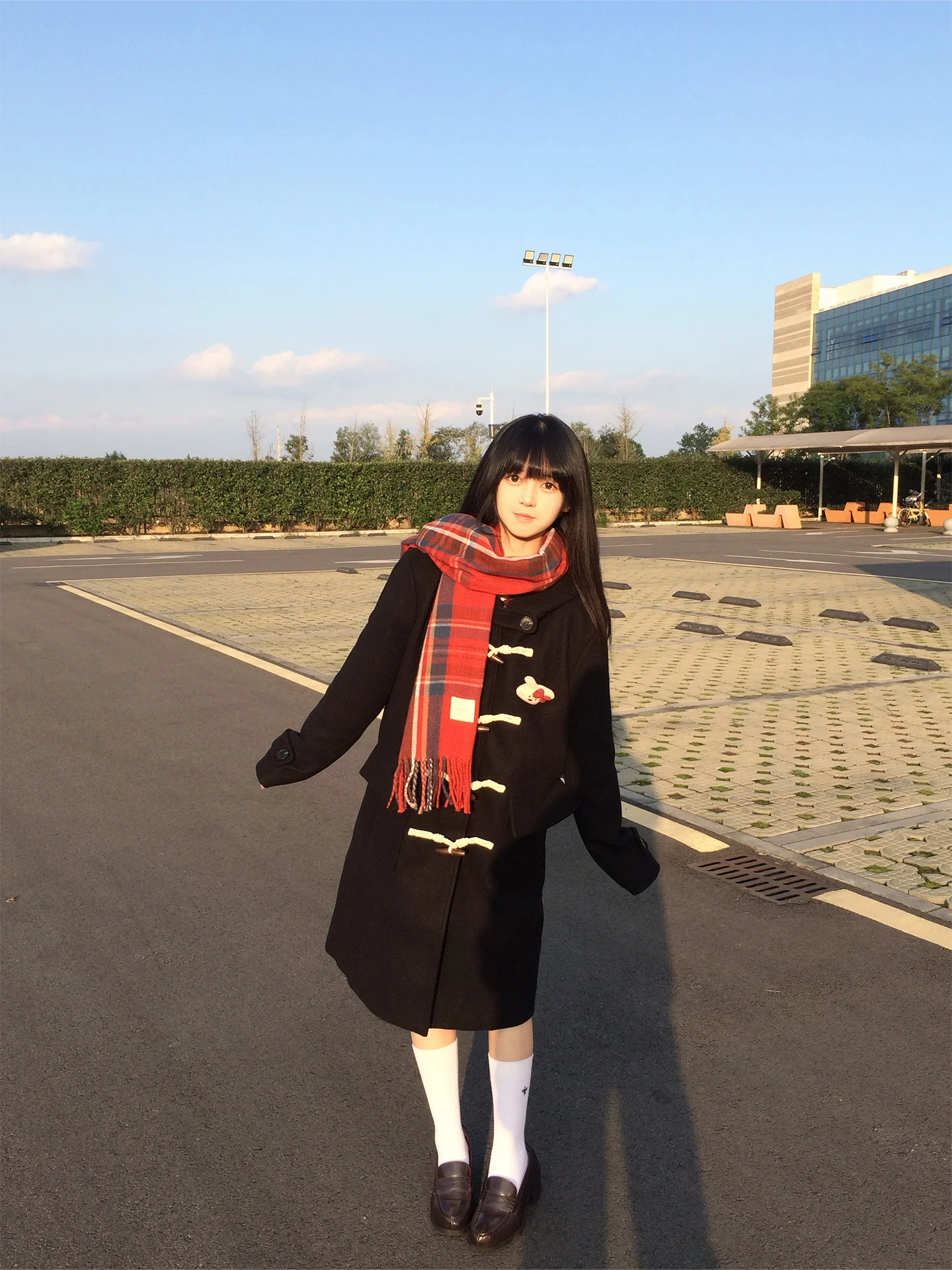 

Ice Cr And We Original Jk orm Coat College Sle Long Woolen Jaet Winter Thiened Long Sve Пальто с капюшоном на пуговицах...