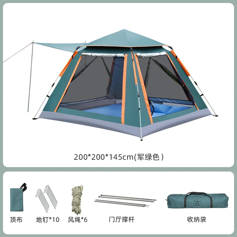Outdoor   tent panoramic doors and windows automatic quick opening sun protection
