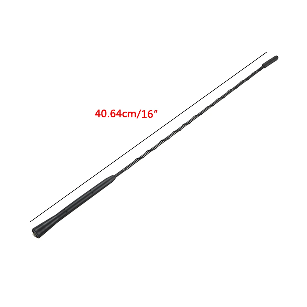 2PCS/Set Universal FM Radio Car Roof Mast Antenna Vehicle Auto Aerial Antenna with Base, 9inch