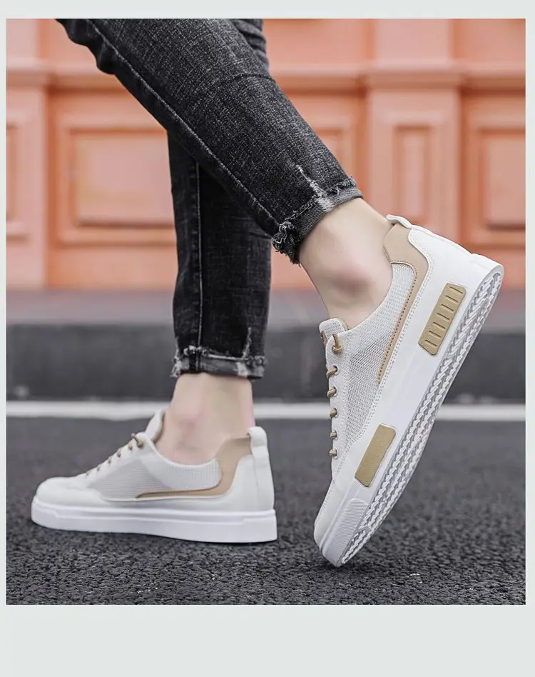 Breathable Mesh Sneakers Summer Men Comfort Flat Shoes Luxury Males Lightweight Loafers Non-Slip Mens Tennis Shoes