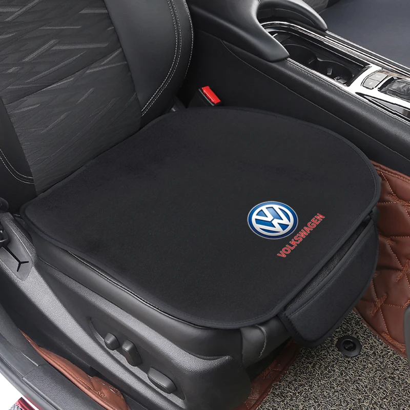 Car Seat Cushion Non-Slip Cover Ice silk Velvet Plush For VW Volkswagen Golf Polo Passat Touran Jetta Accessories