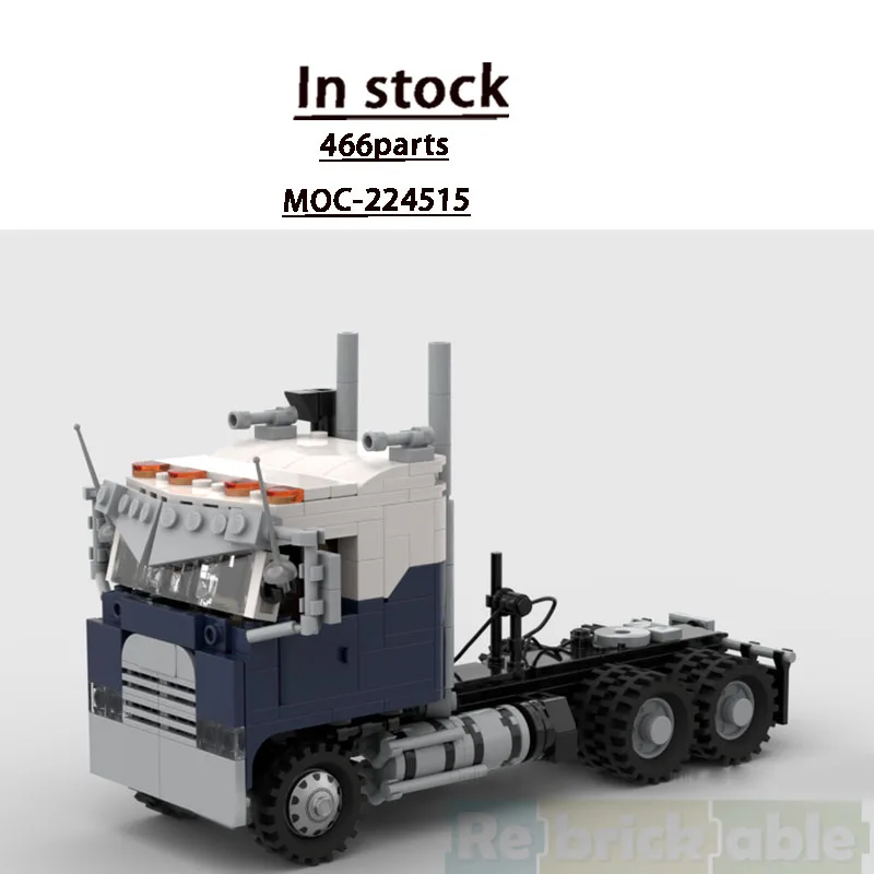 moc-224515-classic-new-military-cargo-flat-nose-truck-building-block-model-466-parts-boys'-children's-birthday-toy-gift